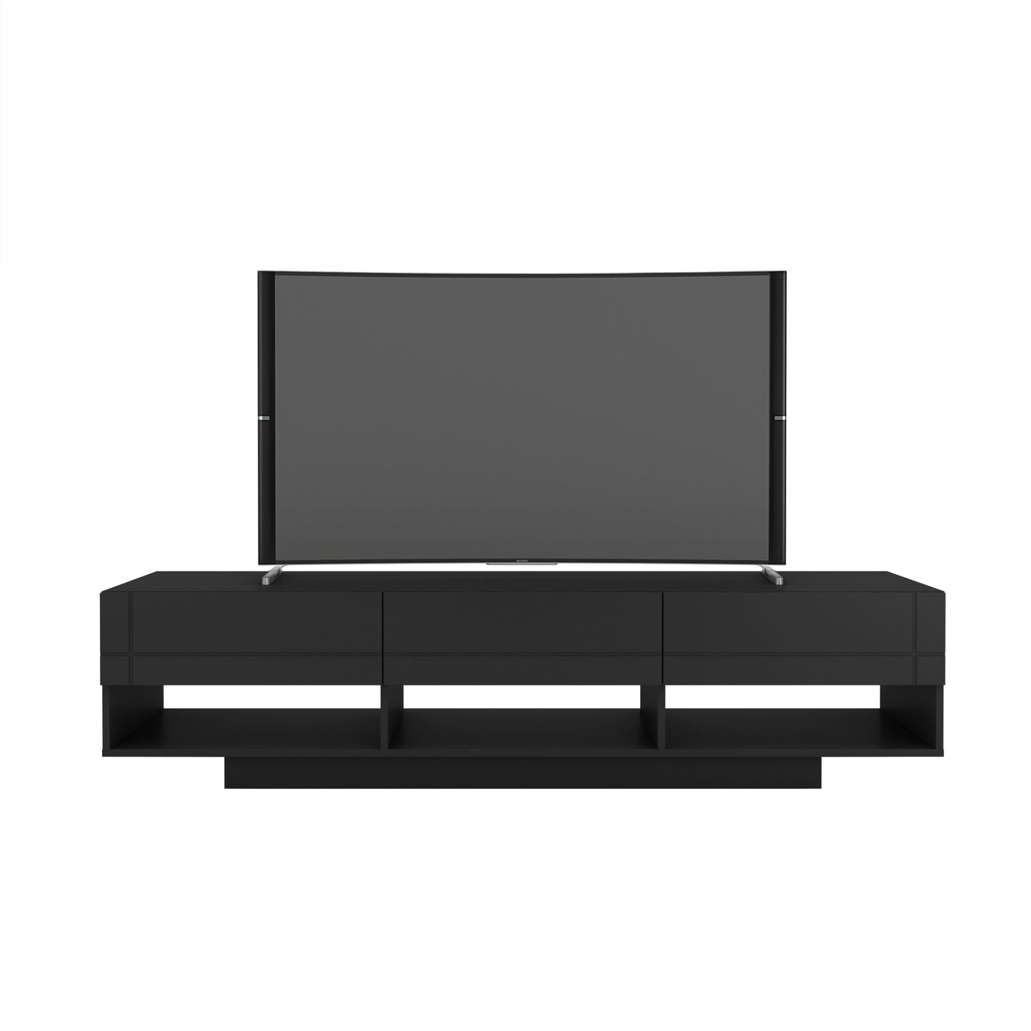 Meuble télé Rustik, 72 pouces, 3 tiroirs