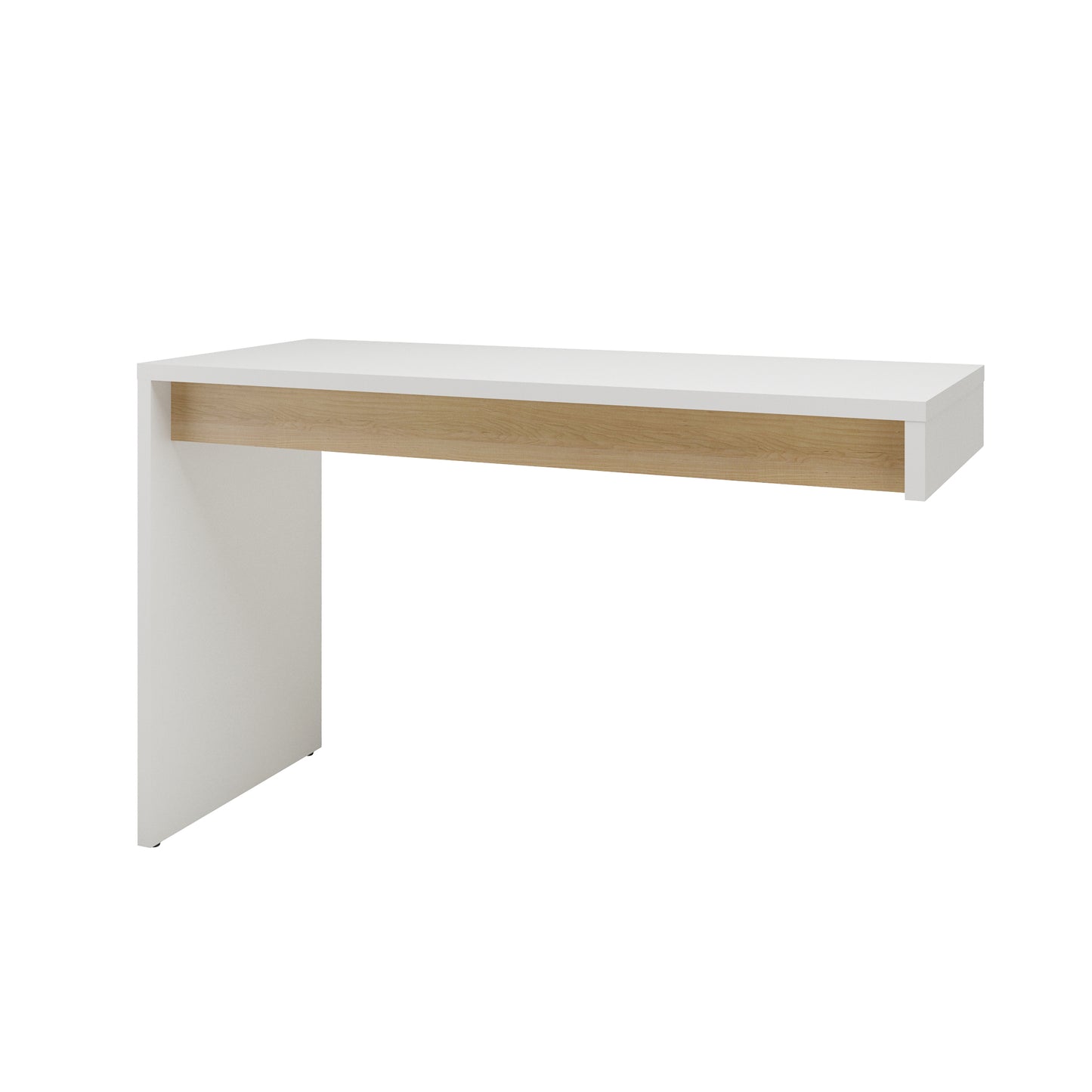 Reversible Desk Panel For Home Office, Natural Blonde Oak