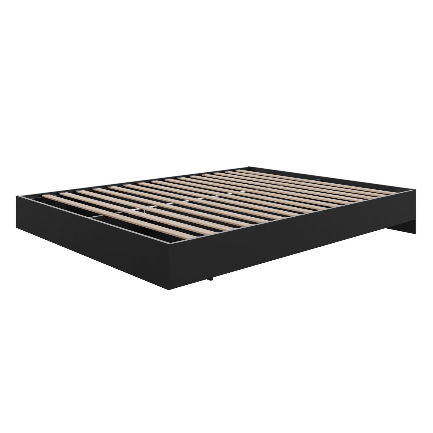 Cadre de lit plateforme, noir