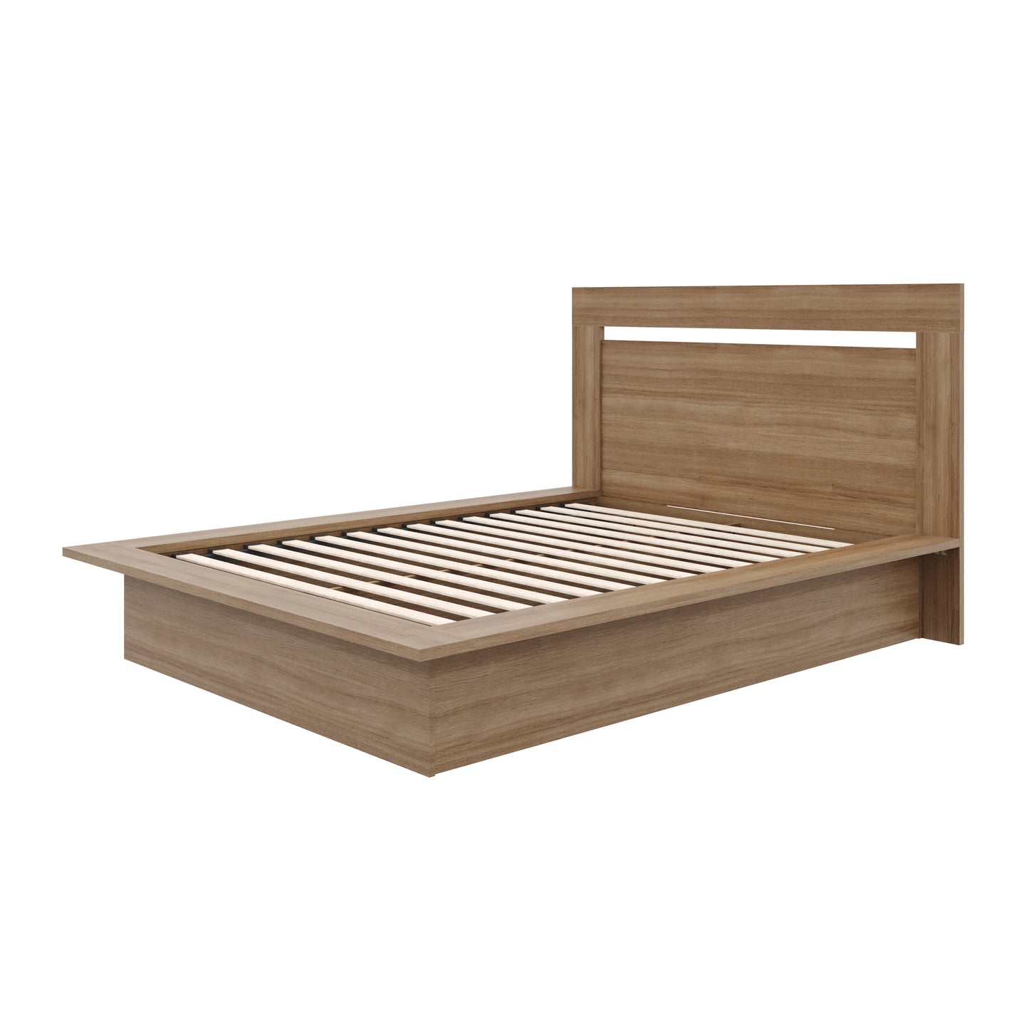 Malibu 2-Piece Bed Set, Brown Oak