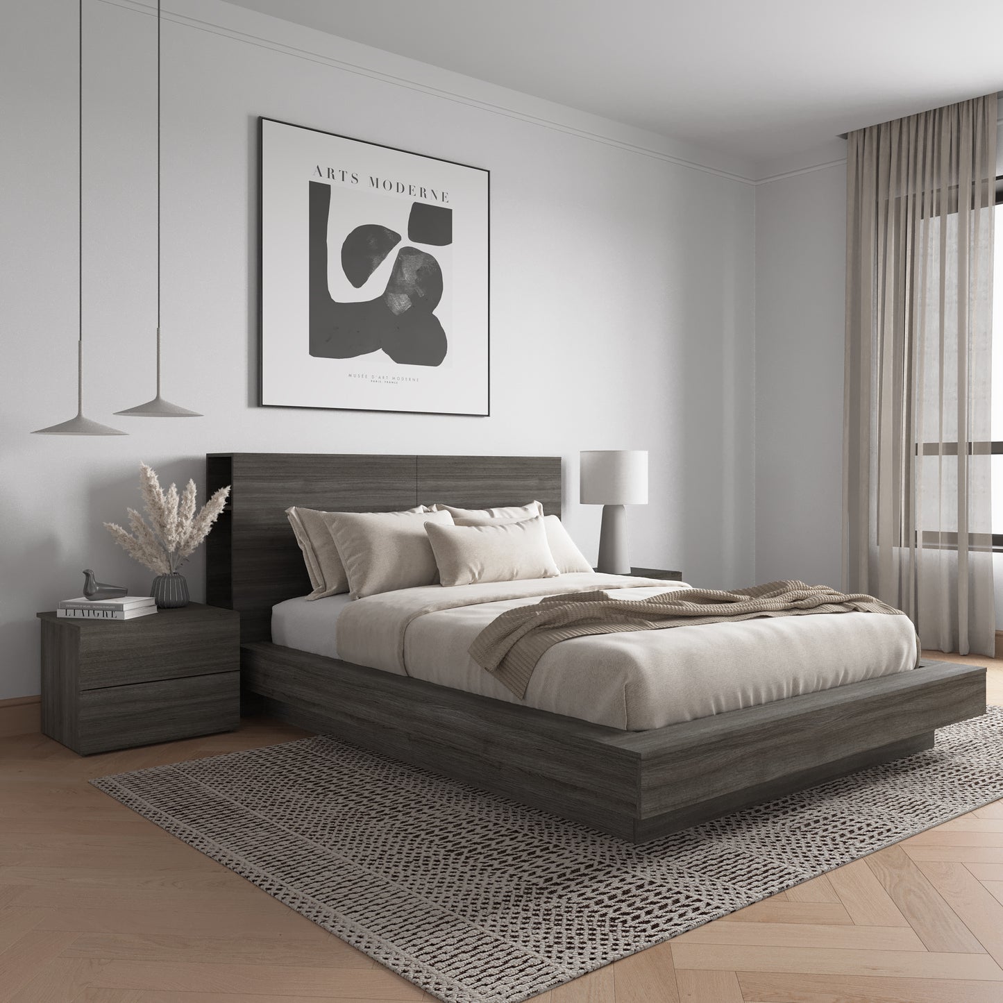 Marconi 4-Piece Platform Bedroom Set