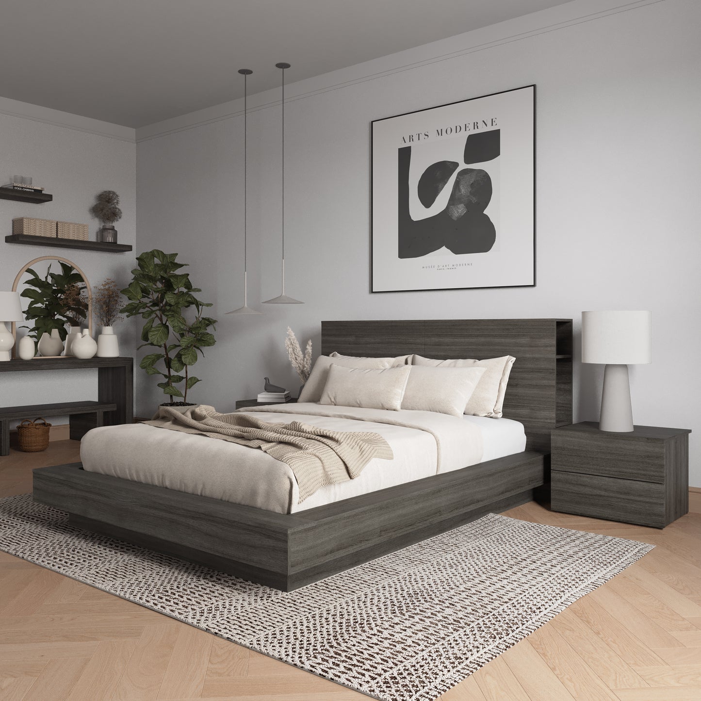 Marconi 4-Piece Platform Bedroom Set