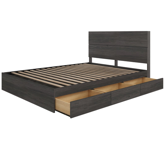 Milo 2-Piece Reversible Storage Bed Set, Full