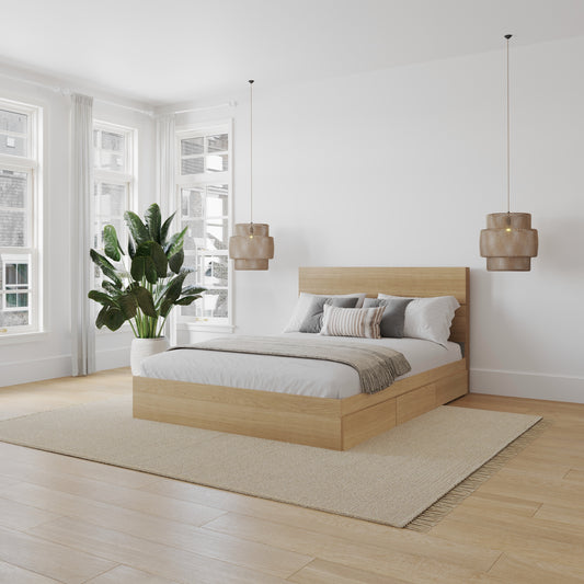 Milo 2-Piece Reversible Storage Bed Set, Full