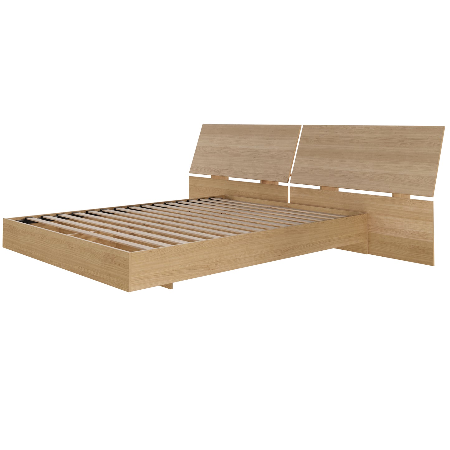 Oslo 2-Piece Floating Platform Bed Set, Queen