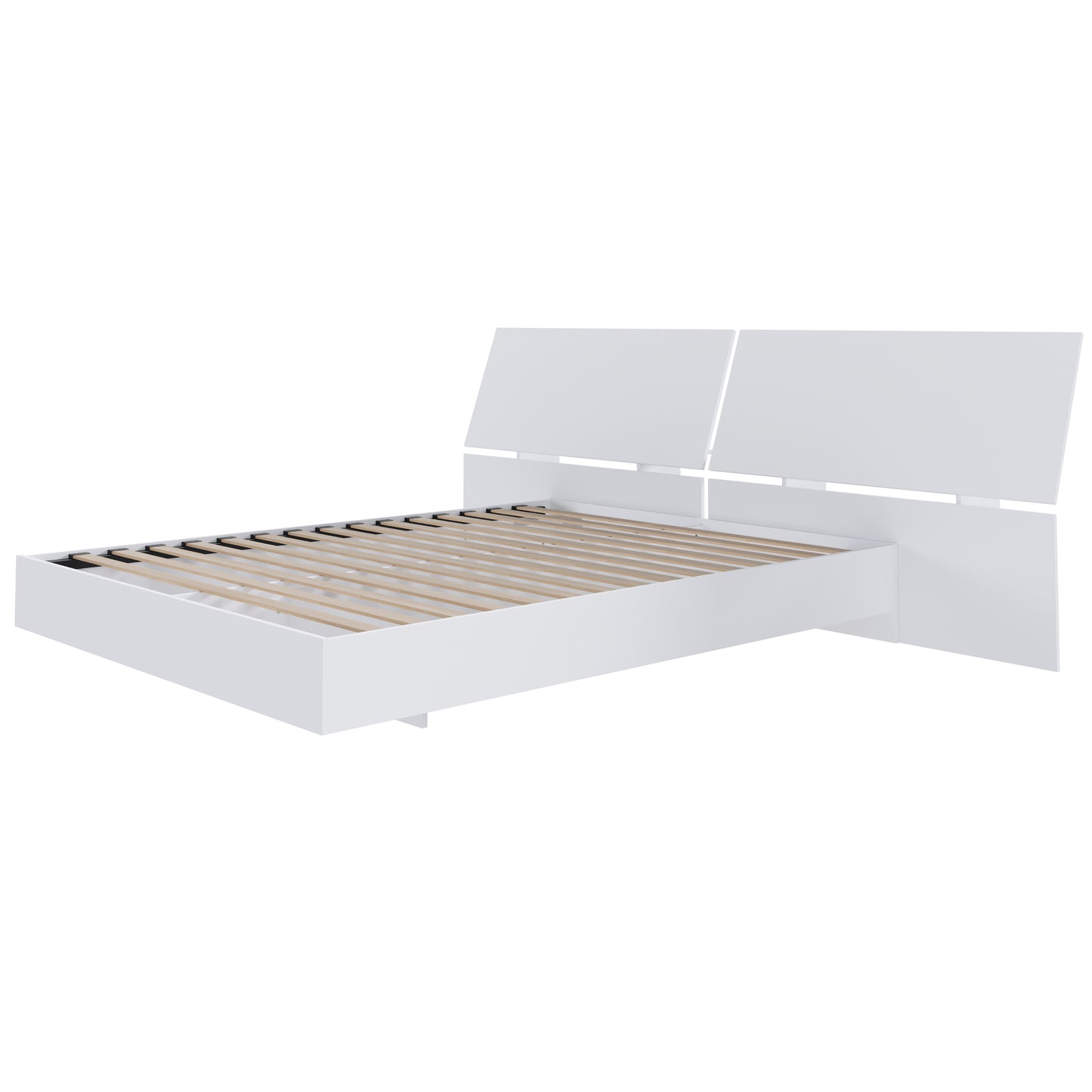 Oslo 2-Piece Floating Platform Bed Set, Queen
