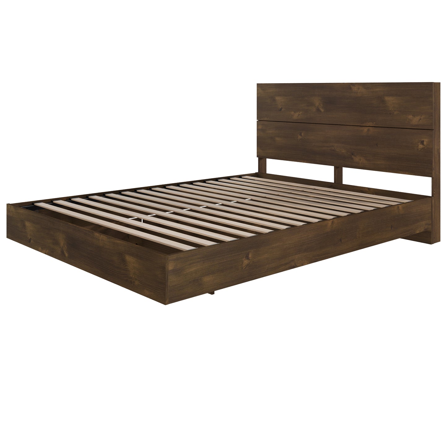 Milo 2-Piece Floating Platform Bed Set, Full