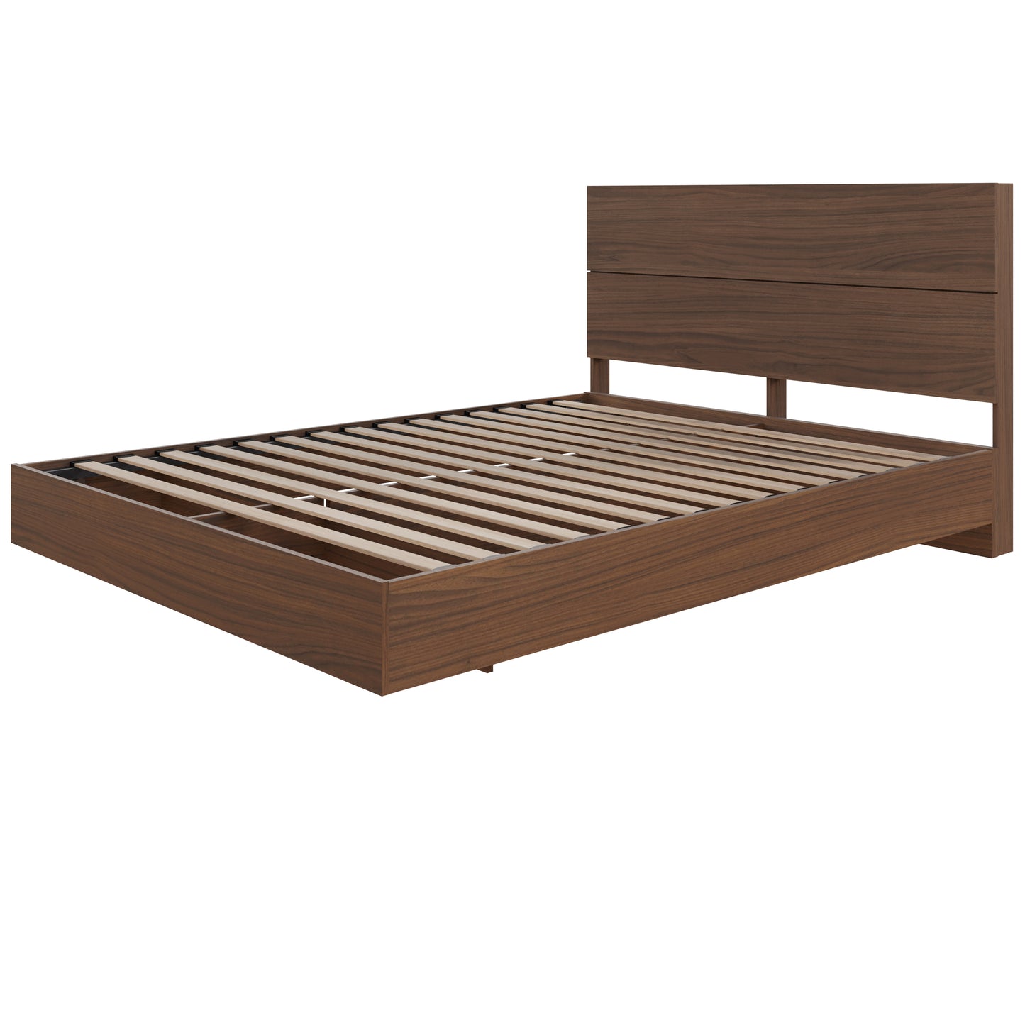 Milo 2-Piece Floating Platform Bed Set, Full