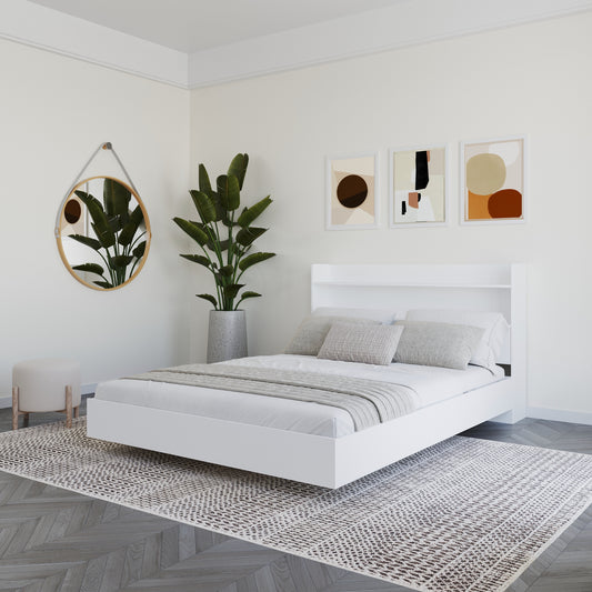 Harper 2-Piece Floating Platform Bed Set, Full