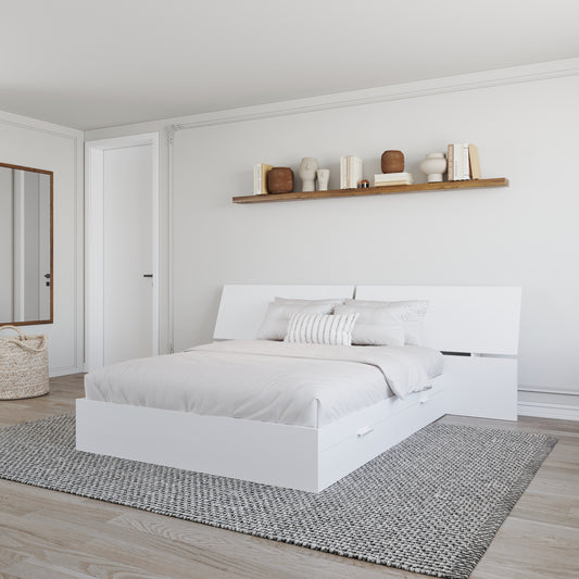 Oslo 2-Piece Dual Storage Bed Set, Queen