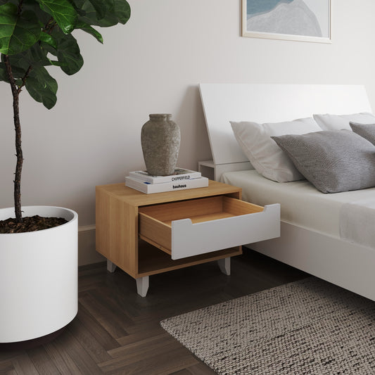 Porter 4-Piece Floating Platform Bedroom Set,2 Nightstands, Full