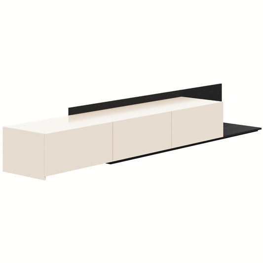 Noa Extendable TV Console in Black Karisma & Morning Dew – product photo 2