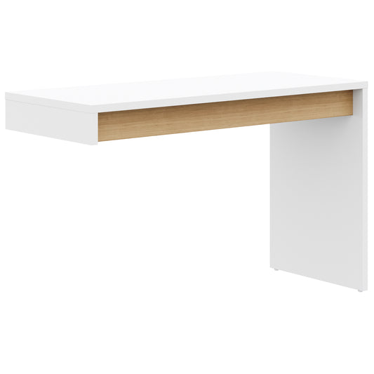 Reversible Desk Panel For Home Office in White & Natural Maple – product photo 2