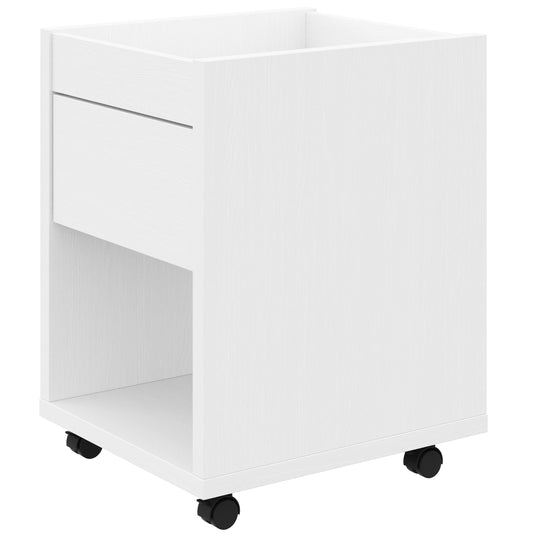 Solen Mobile File Cabinet in White Wood Grain – product photo 2