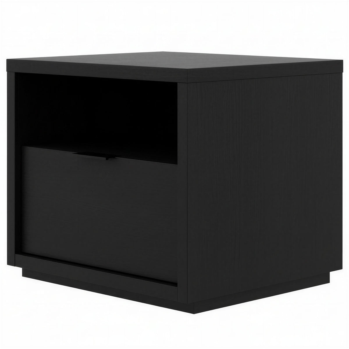 1-Drawer Modern Nightstand in Black Karisma – product photo 2