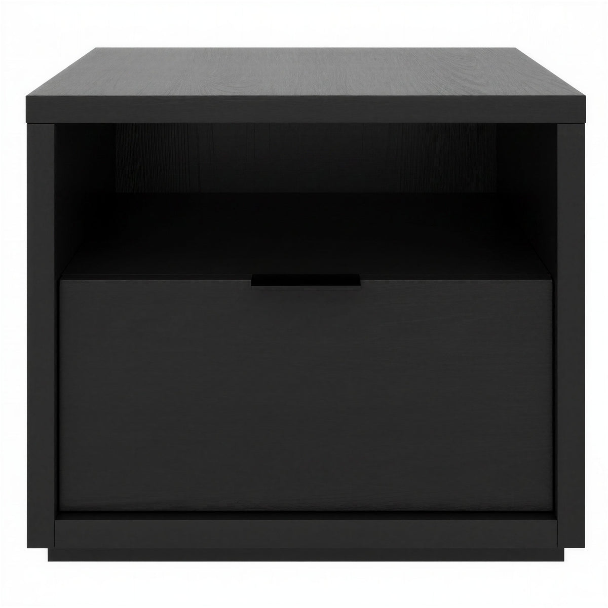 1-Drawer Modern Nightstand in Black Karisma – product photo