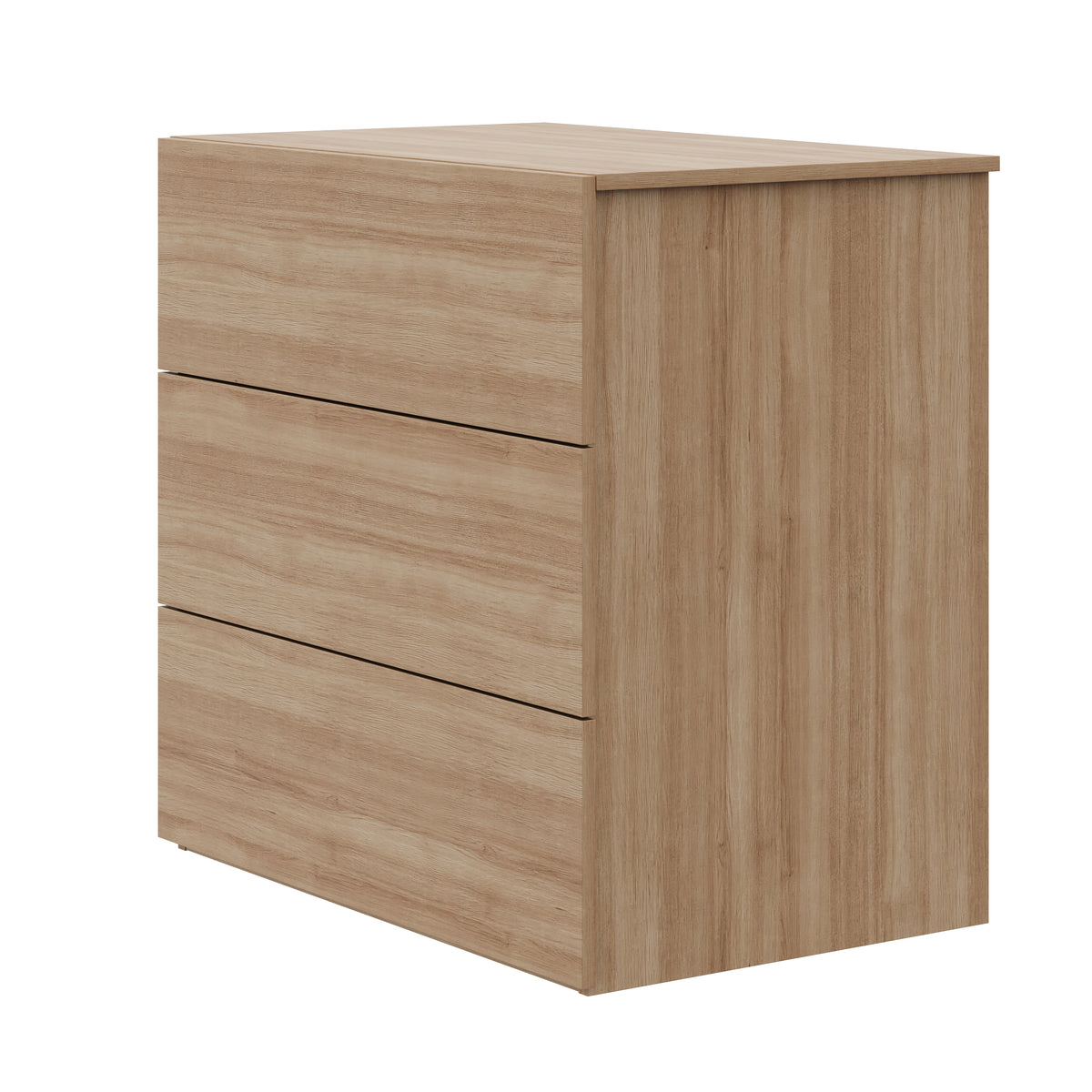 3-Drawer Modern Dresser in Brown Oak – product photo 2
