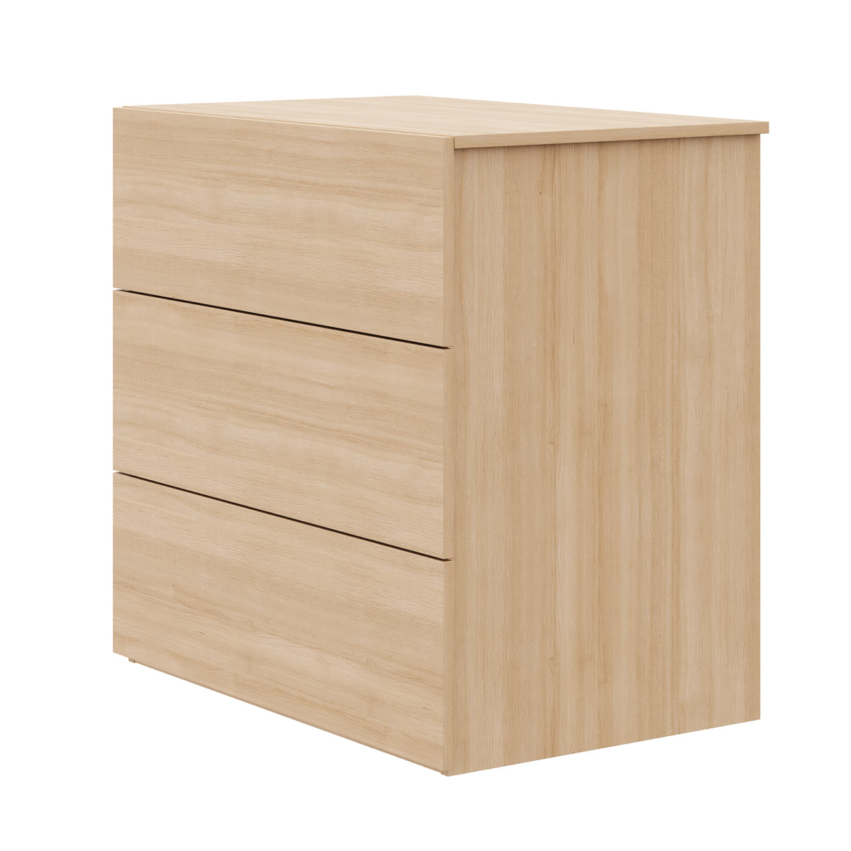 3-Drawer Modern Dresser in Natural Oak – product photo 2