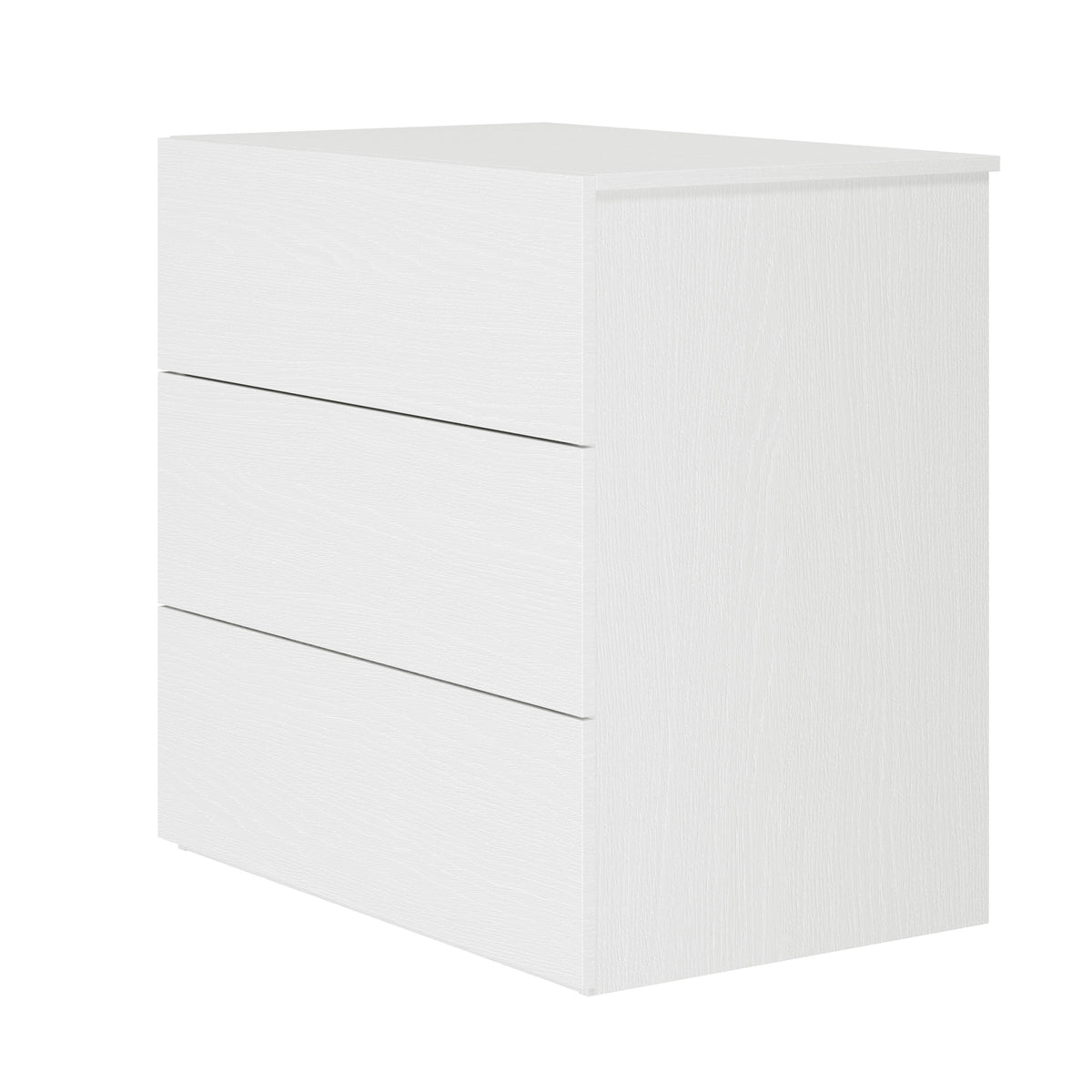 3-Drawer Modern Dresser in White – product photo 2