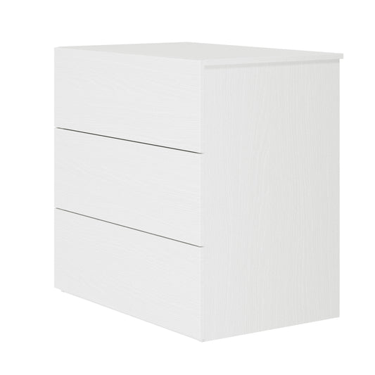3-Drawer Modern Dresser in White – product photo 2