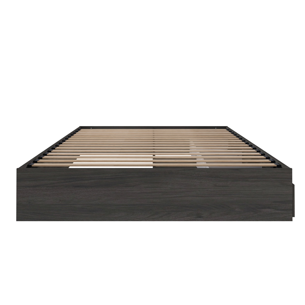 3-Drawer Storage Bed Frame in Bark Grey, Queen – product photo