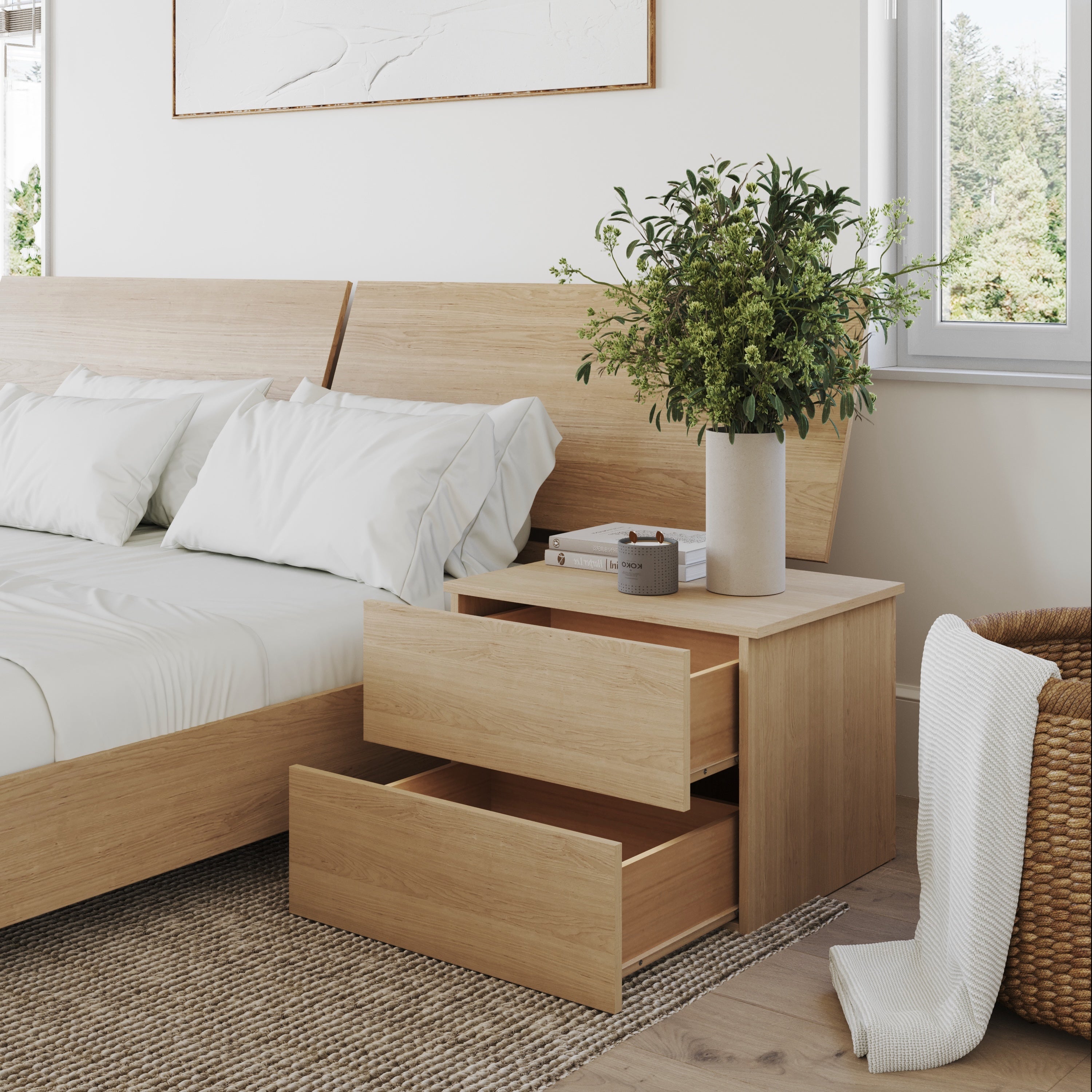 Nightstand With 2-Drawers – Nexeradistribution