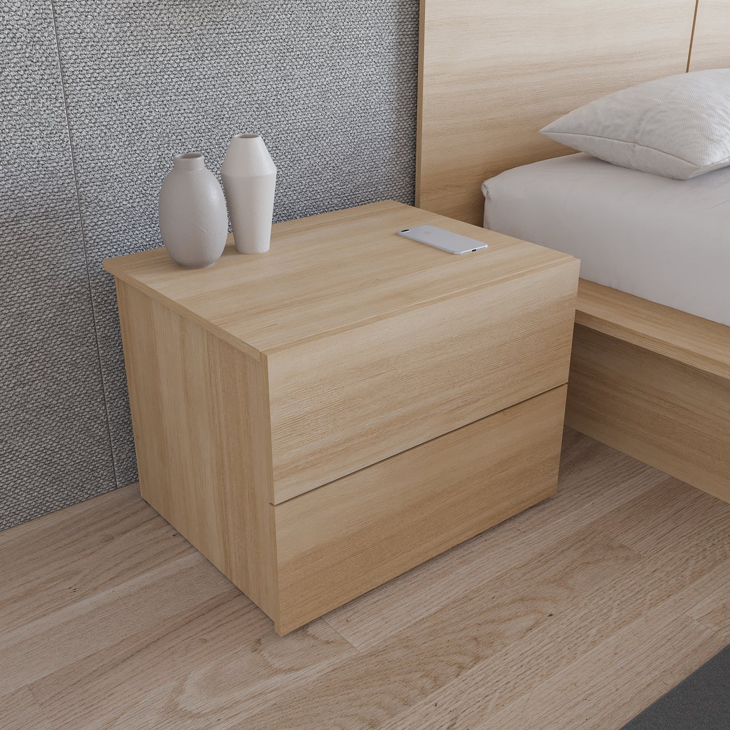 James Nightstand With 2-Drawers