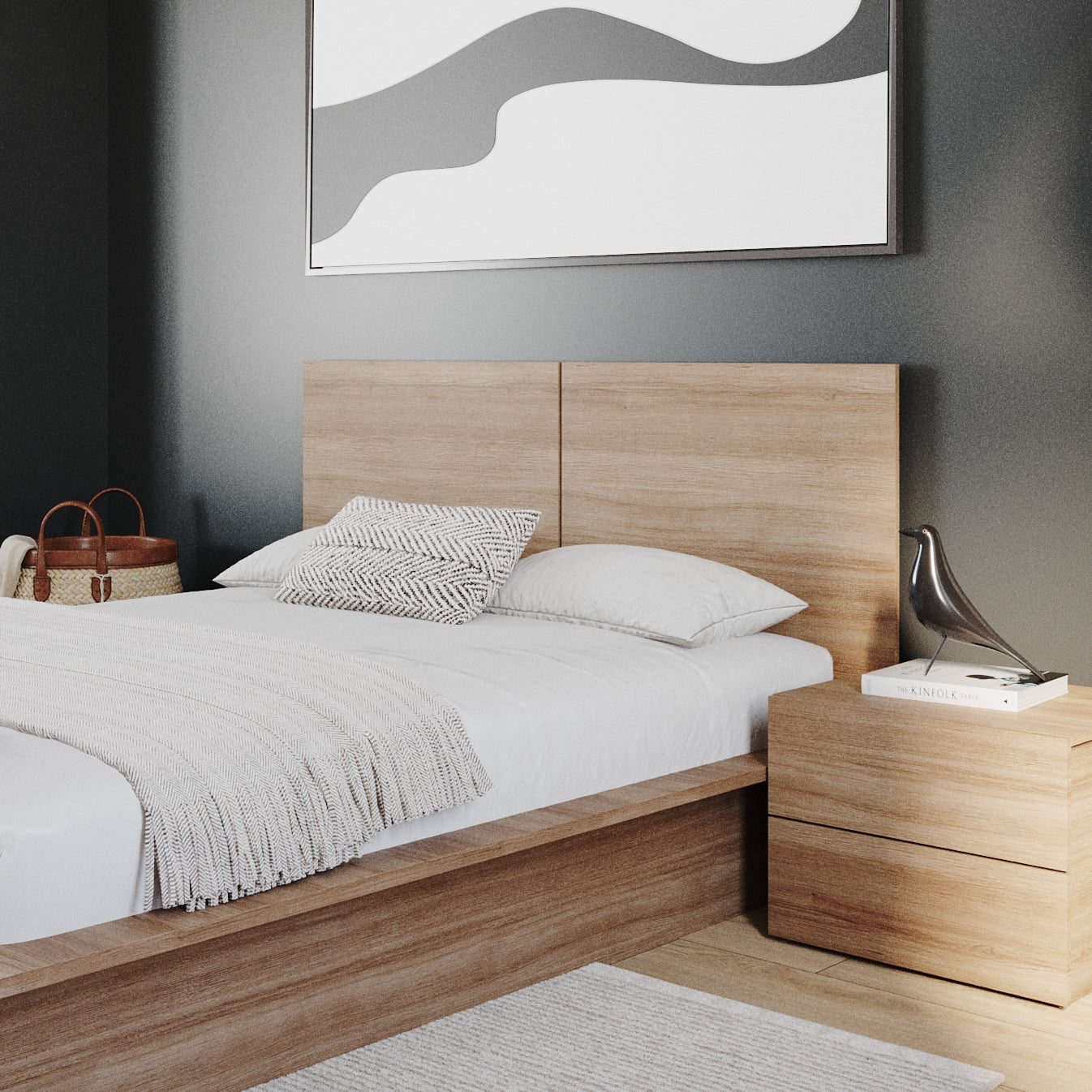 James Nightstand With 2-Drawers