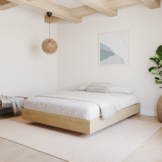 Platform Bed Frame, Natural Maple