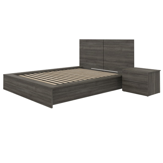 James 3-Piece Bedroom Set, Grey Oak