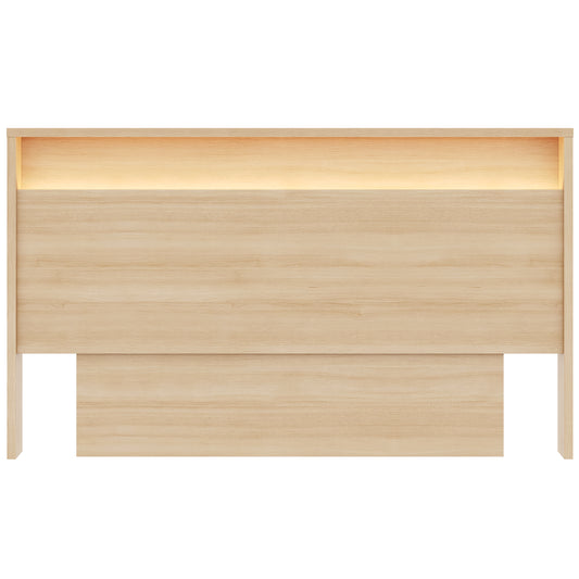 Gael Headboard with Integrated Lighting, Queen in Natural Blonde Oak, Queen – product photo