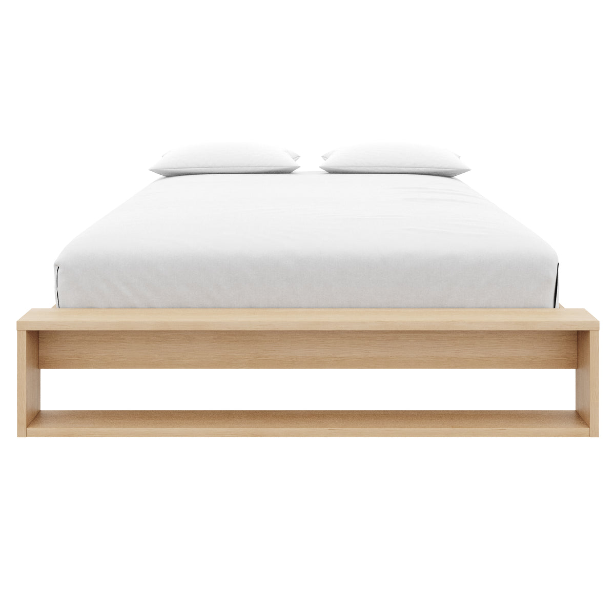 Gael Platform Bed, Queen in Natural Blonde Oak, Queen – product photo