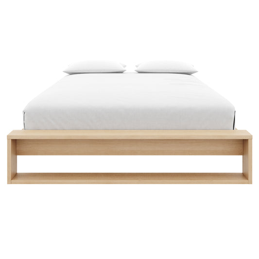 Gael Platform Bed, Queen in Natural Blonde Oak, Queen – product photo