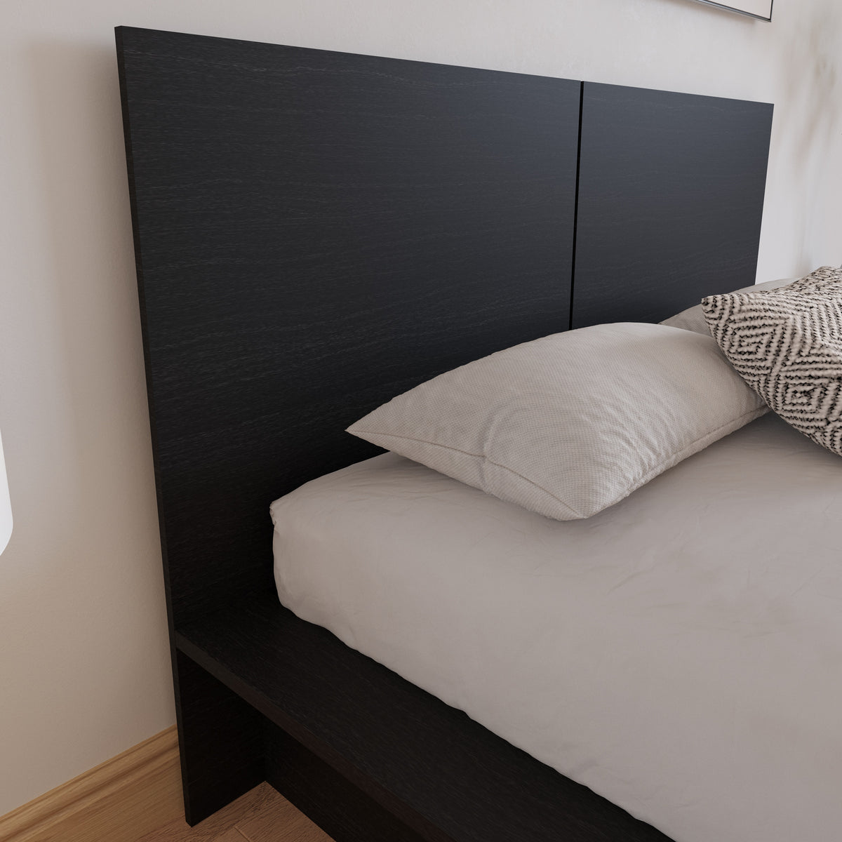 James Headboard in Black Karisma, Queen – detail photo