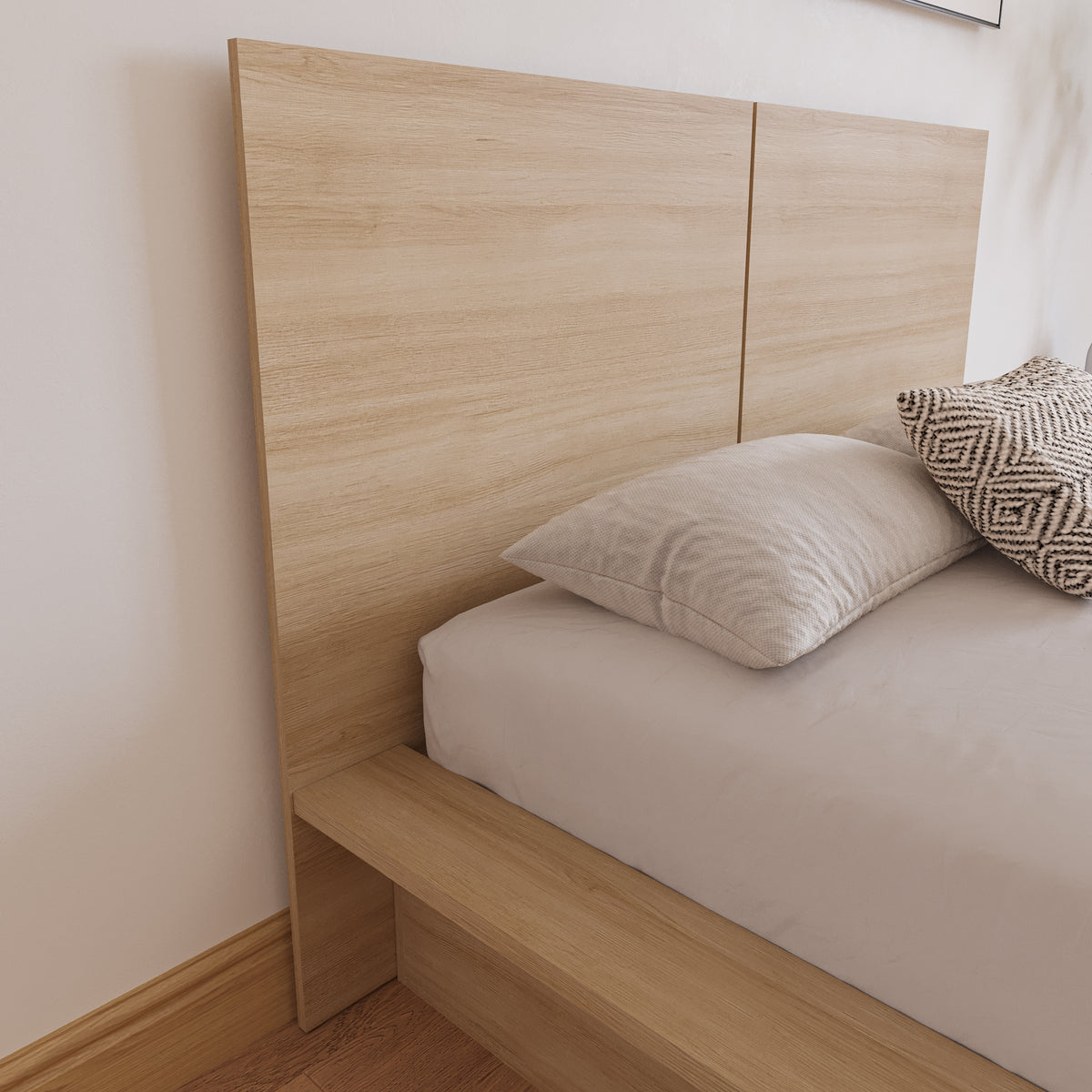 James Headboard in Natural Blonde Oak, Full/Double – lifestyle photo 3