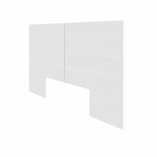 James Headboard in White Wood Grain, Full/Double – product photo