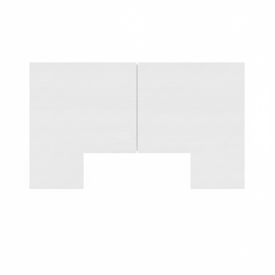 James Headboard in White Wood Grain, King – product photo