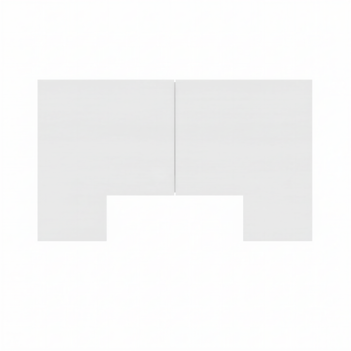 James Headboard in White Wood Grain, Queen – product photo