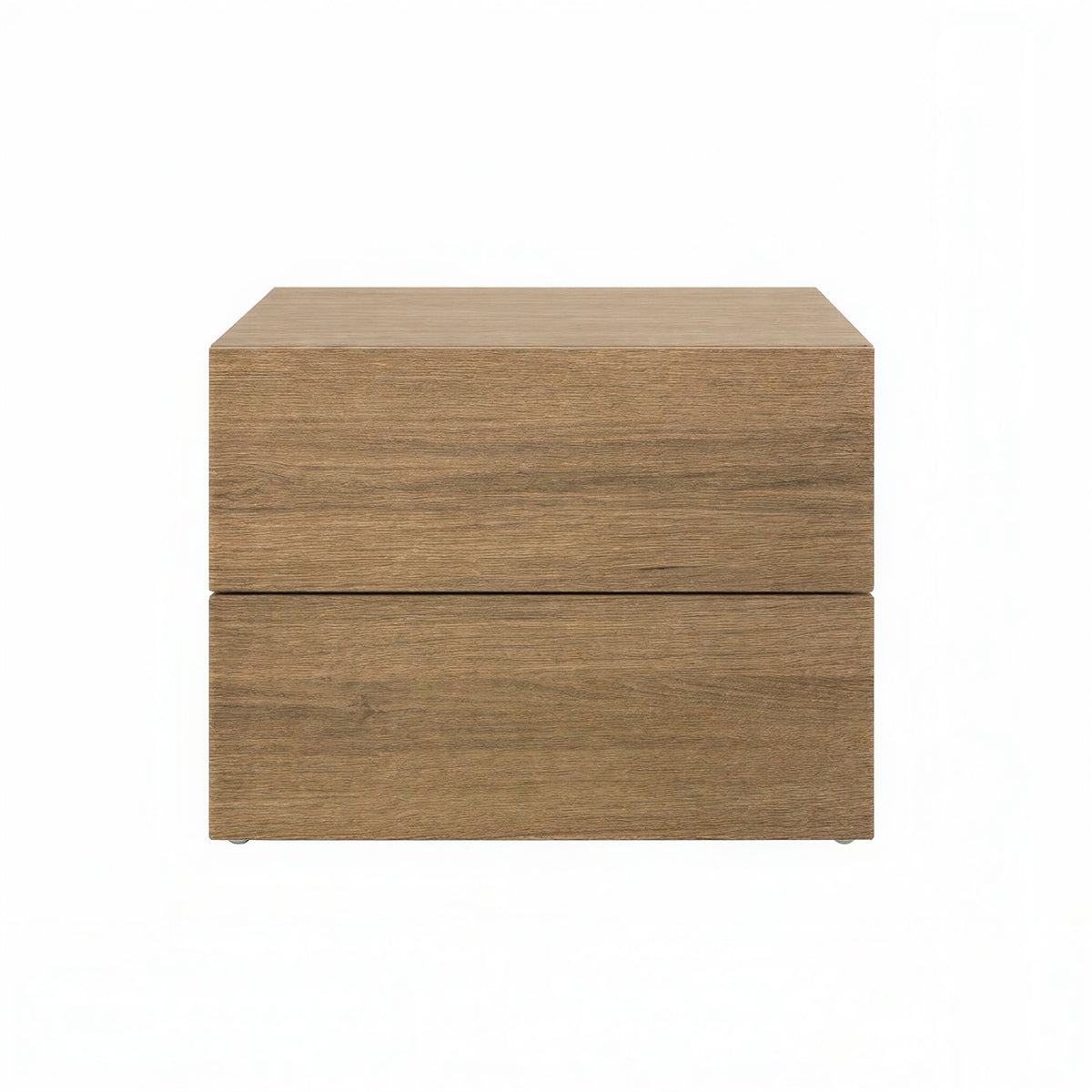 James Nightstand With 2-Drawers in Brown Oak – product photo