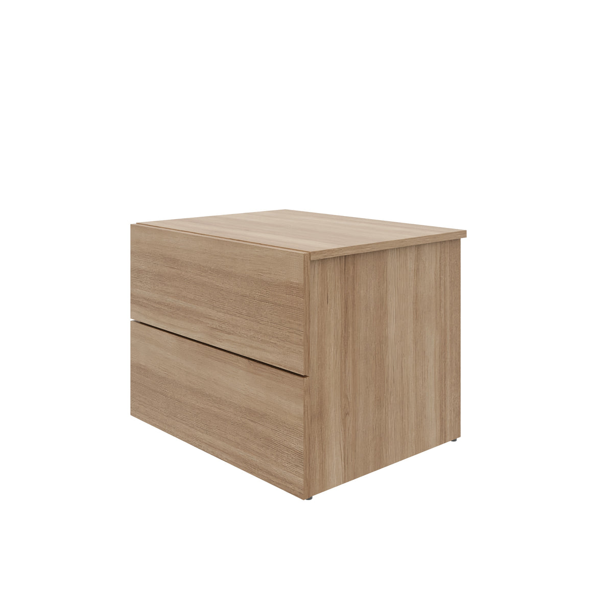 James Nightstand With 2-Drawers in Brown Oak – product photo 2