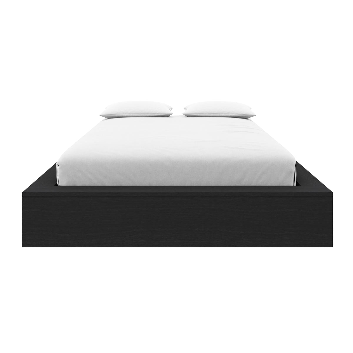 James Platform Bed in Black Karisma, Queen – product photo