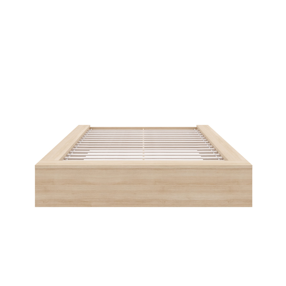 James Platform Bed in Natural Blonde Oak, King – product photo