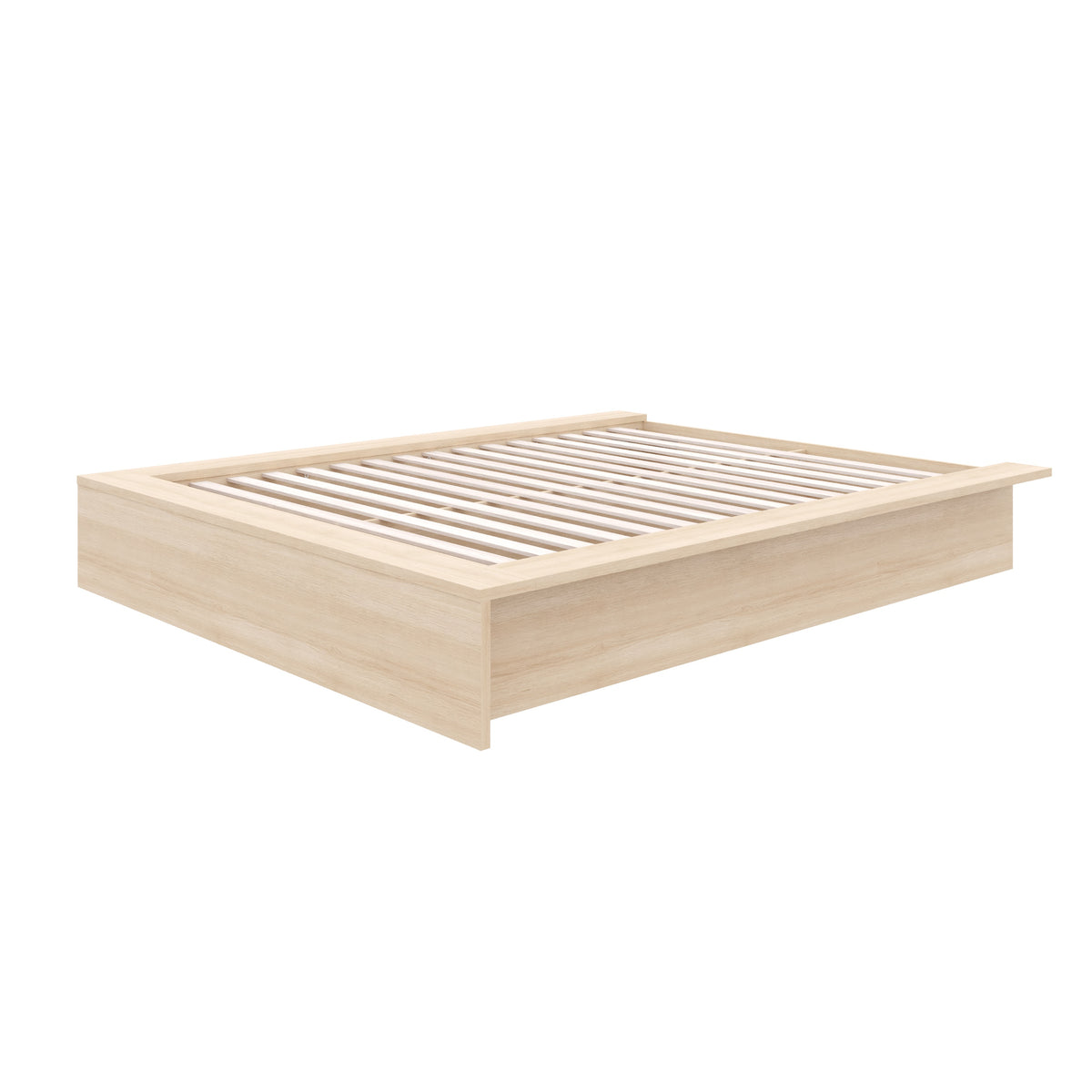 James Platform Bed in Natural Blonde Oak, Queen – product photo 2