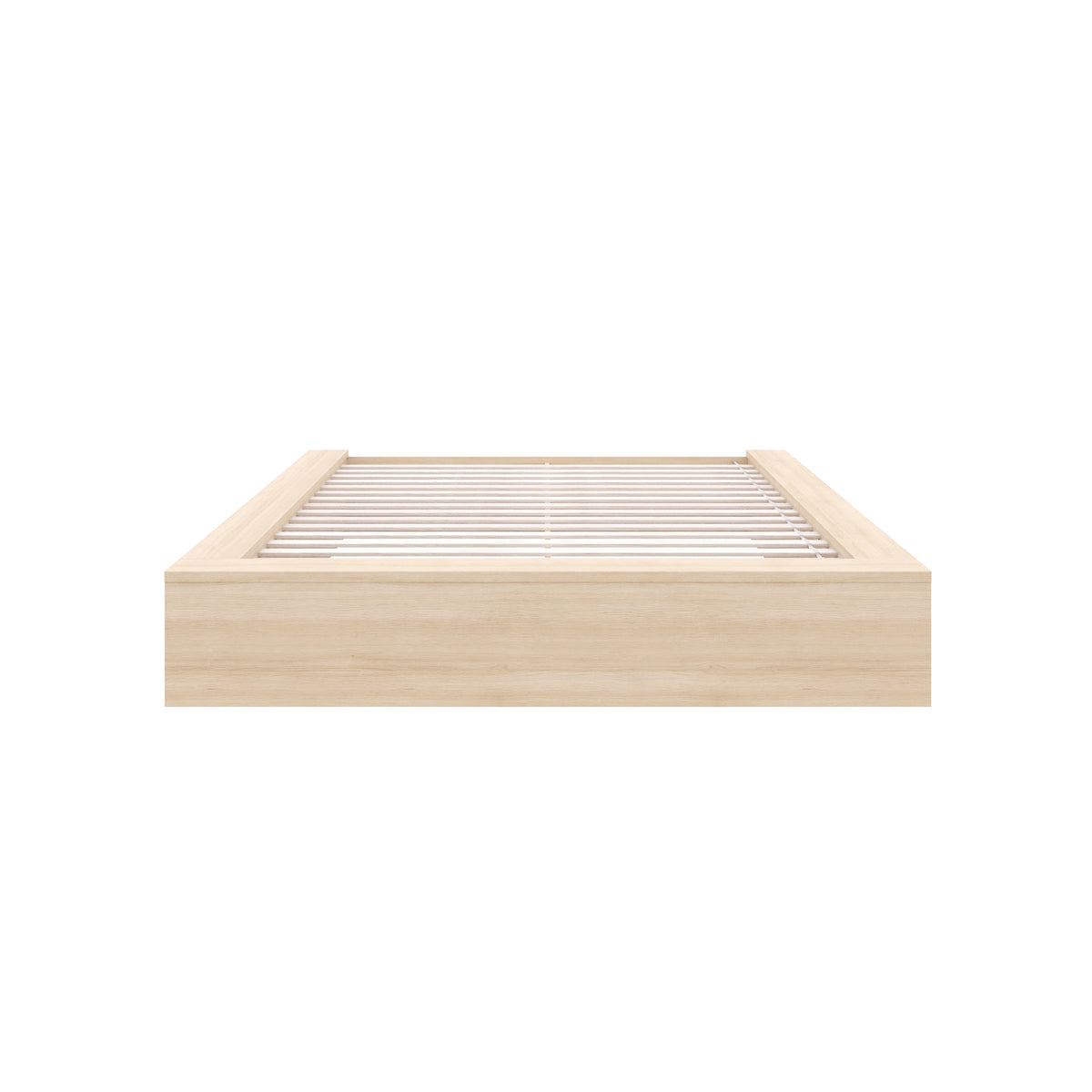 James Platform Bed in Natural Blonde Oak, Queen – product photo