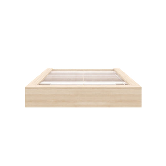 James Platform Bed in Natural Blonde Oak, Queen – product photo