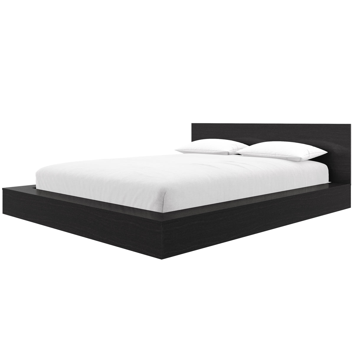 Kanso Low Platform Bed Set in Black Karisma, Queen – product photo 2