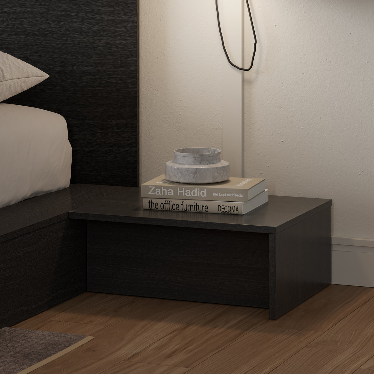 Kanso Nightstands, Set of 2 in Black Karisma – detail photo