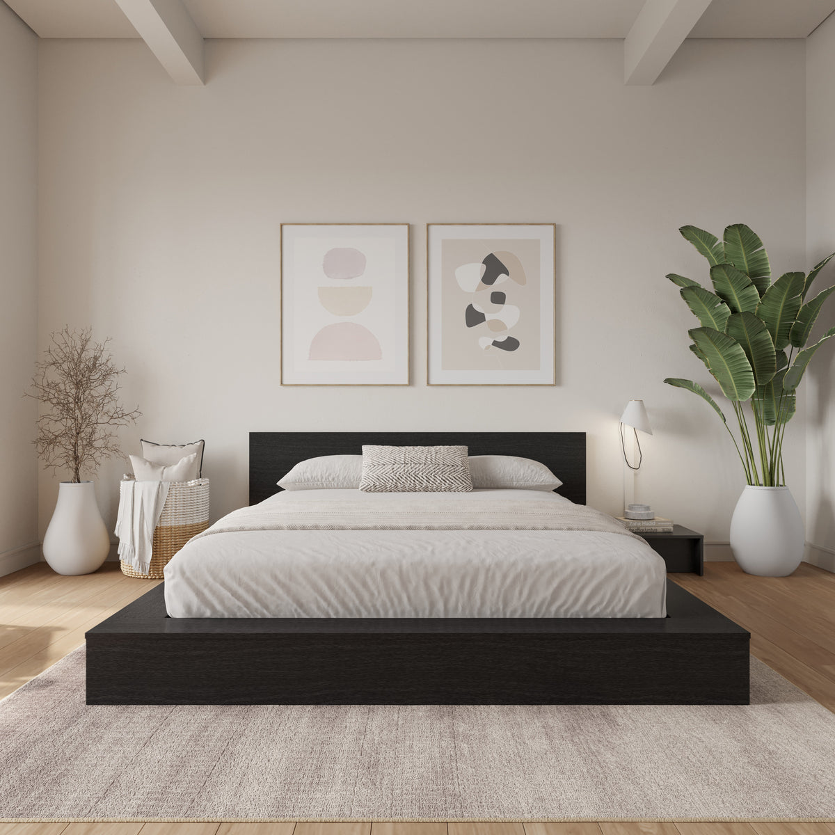 Kanso Nightstands, Set of 2 in Black Karisma – lifestyle photo