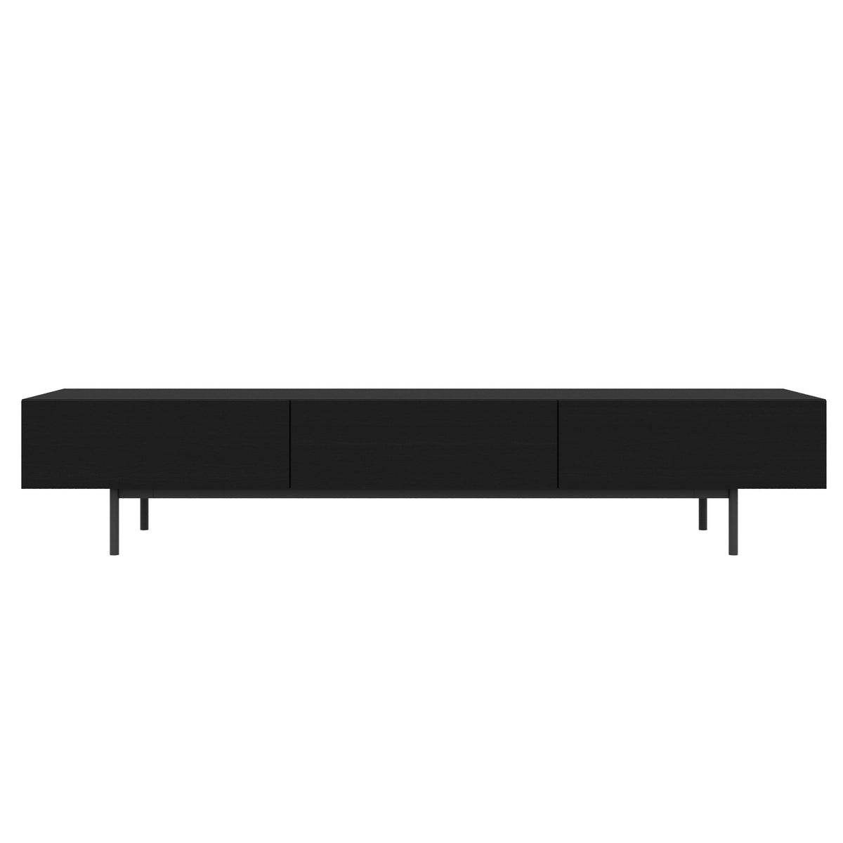 Linea 72" Modern TV Stand with 3 Drawers, 72-Inch in Black Karisma, 72-Inch – product photo