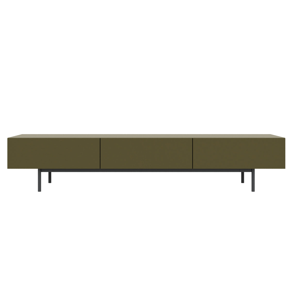 Linea 72" Modern TV Stand with 3 Drawers, 72-Inch in Green Moss, 72-Inch – product photo